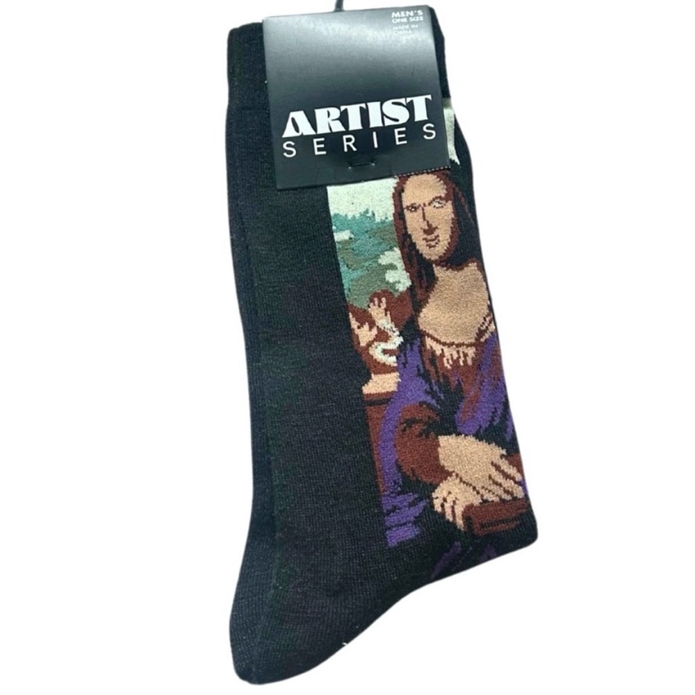 Artist Series Iconic Paintings Graphic Men’s Crew Sock Bundle | 4  Pairs | NWT - Picture 6 of 9